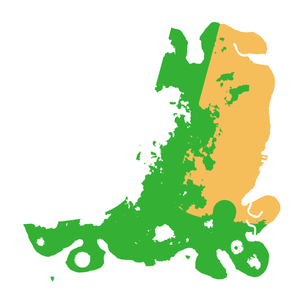 Biome Rust Map: Procedural Map, Size: 3500, Seed: 230729