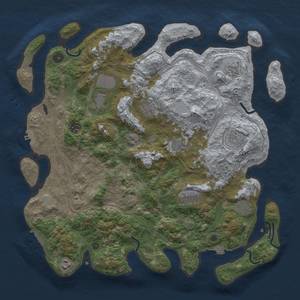 Thumbnail Rust Map: Procedural Map, Size: 4250, Seed: 952565214, 18 Monuments