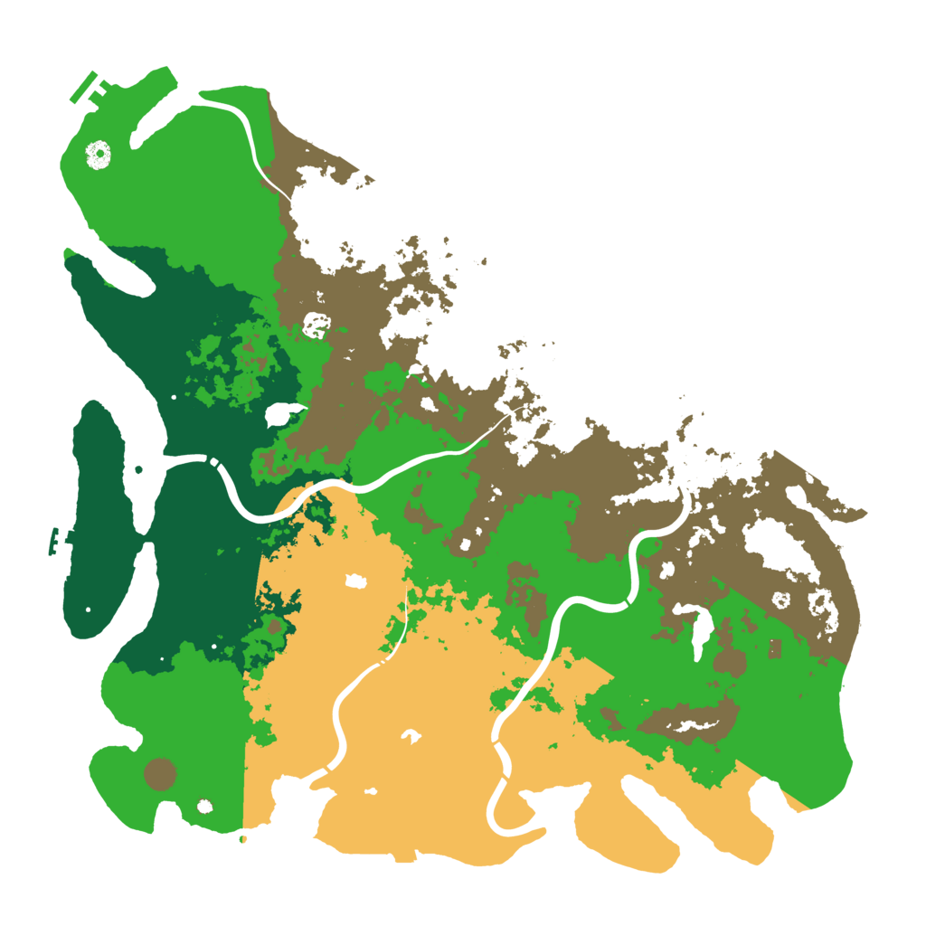 Biome Rust Map: Procedural Map, Size: 5000, Seed: 1131585326
