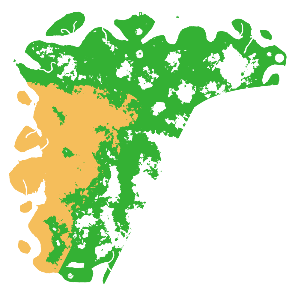 Biome Rust Map: Procedural Map, Size: 6000, Seed: 534432