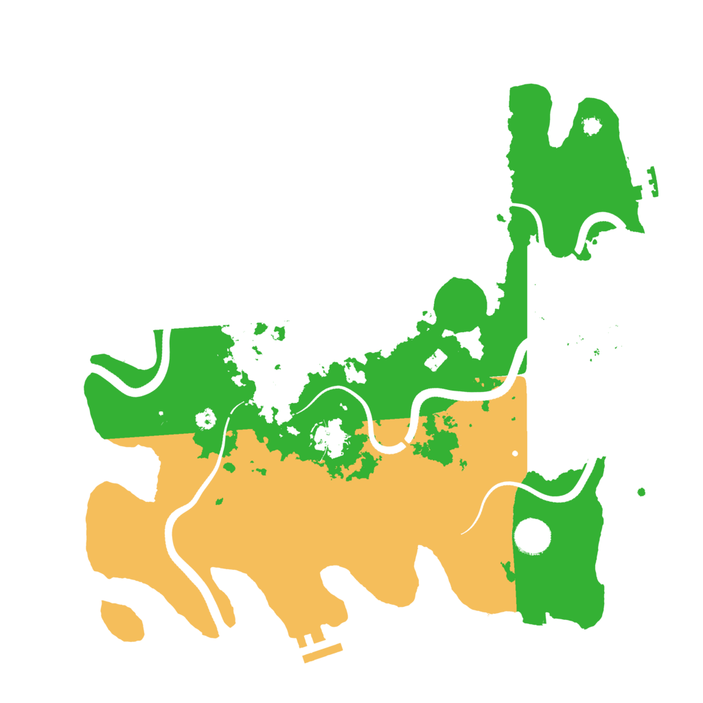 Biome Rust Map: Procedural Map, Size: 3500, Seed: 1119051671