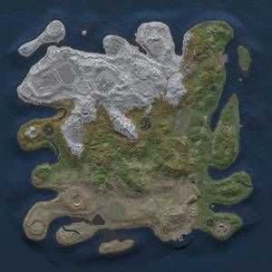 Thumbnail Rust Map: Procedural Map, Size: 3750, Seed: 1565251159, 18 Monuments