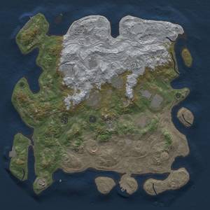 Thumbnail Rust Map: Procedural Map, Size: 4250, Seed: 1728800128, 19 Monuments