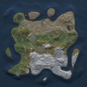 Thumbnail Rust Map: Procedural Map, Size: 3000, Seed: 321699587, 12 Monuments