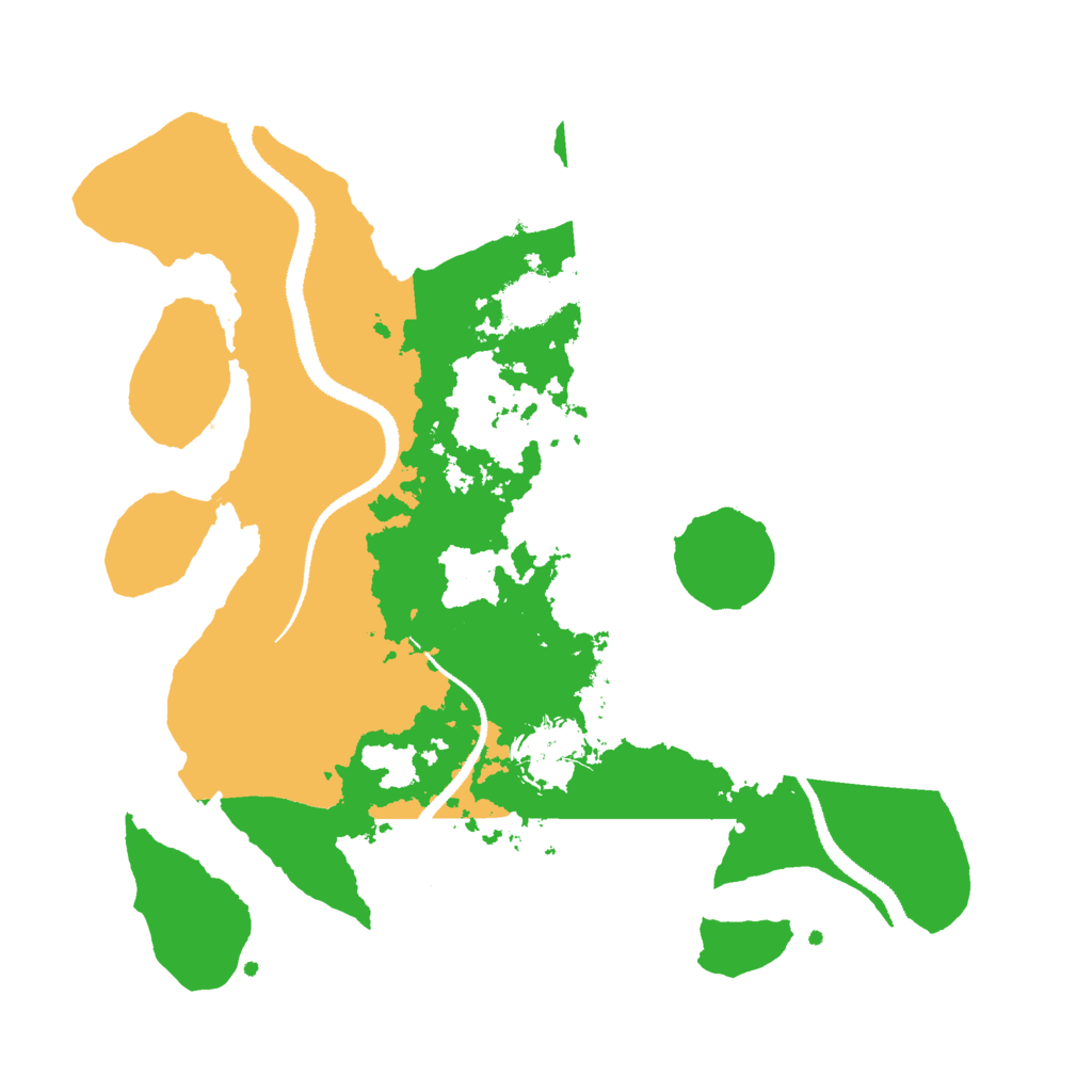 Biome Rust Map: Procedural Map, Size: 3000, Seed: 48191