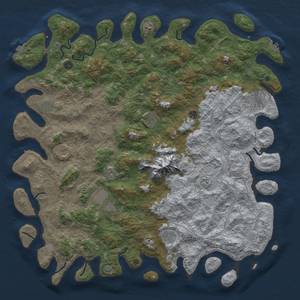 Thumbnail Rust Map: Procedural Map, Size: 5500, Seed: 97838971, 19 Monuments