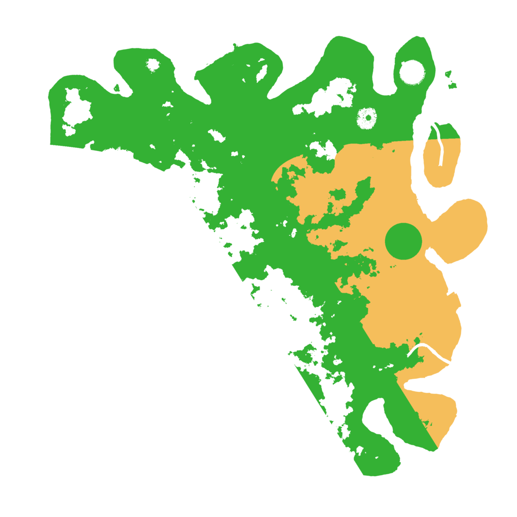 Biome Rust Map: Procedural Map, Size: 3700, Seed: 666123