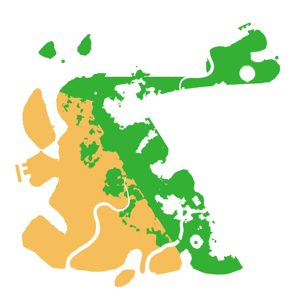 Biome Rust Map: Procedural Map, Size: 3500, Seed: 437054583