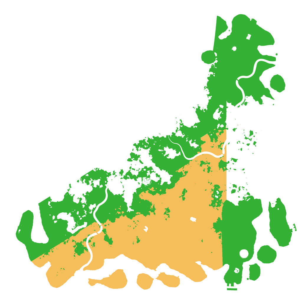 Biome Rust Map: Procedural Map, Size: 6000, Seed: 878657