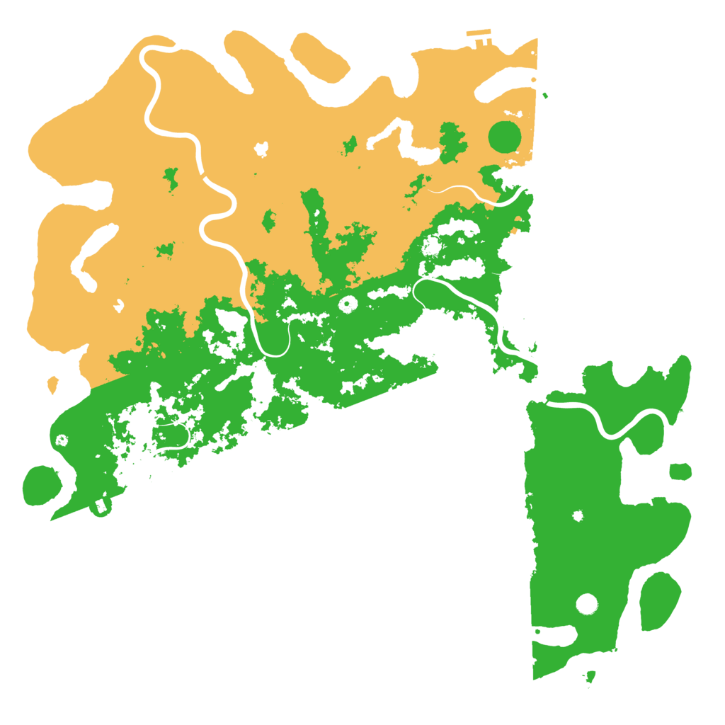 Biome Rust Map: Procedural Map, Size: 6000, Seed: 2002