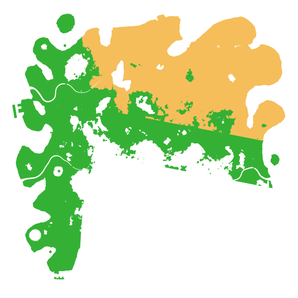 Biome Rust Map: Procedural Map, Size: 4500, Seed: 1201930872