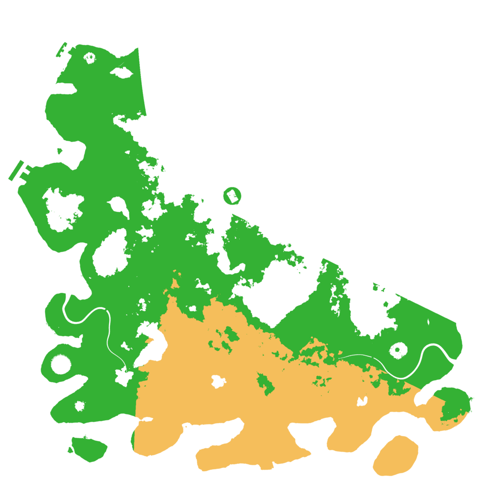 Biome Rust Map: Procedural Map, Size: 4500, Seed: 1222232242