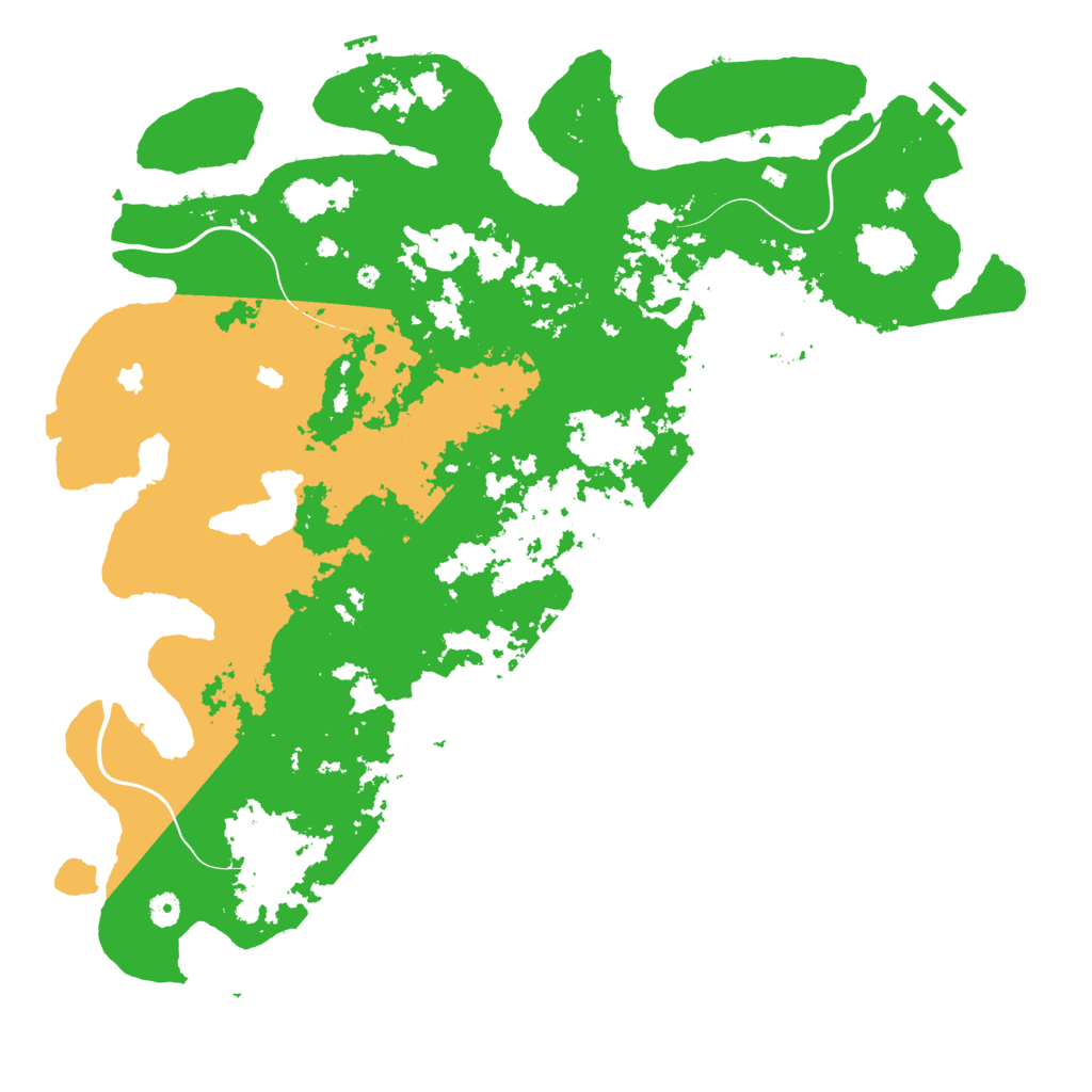 Biome Rust Map: Procedural Map, Size: 5000, Seed: 233620364