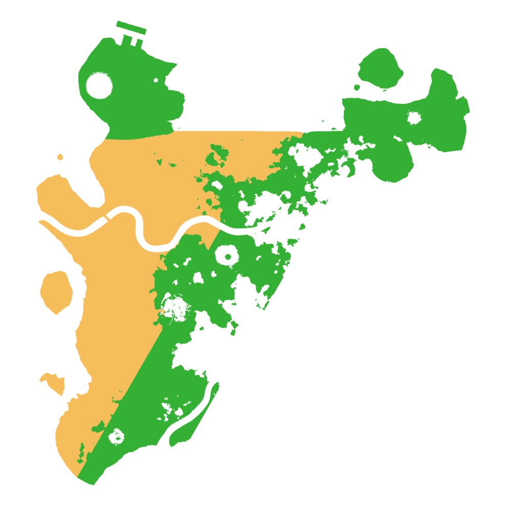 Biome Rust Map: Procedural Map, Size: 3500, Seed: 23844788