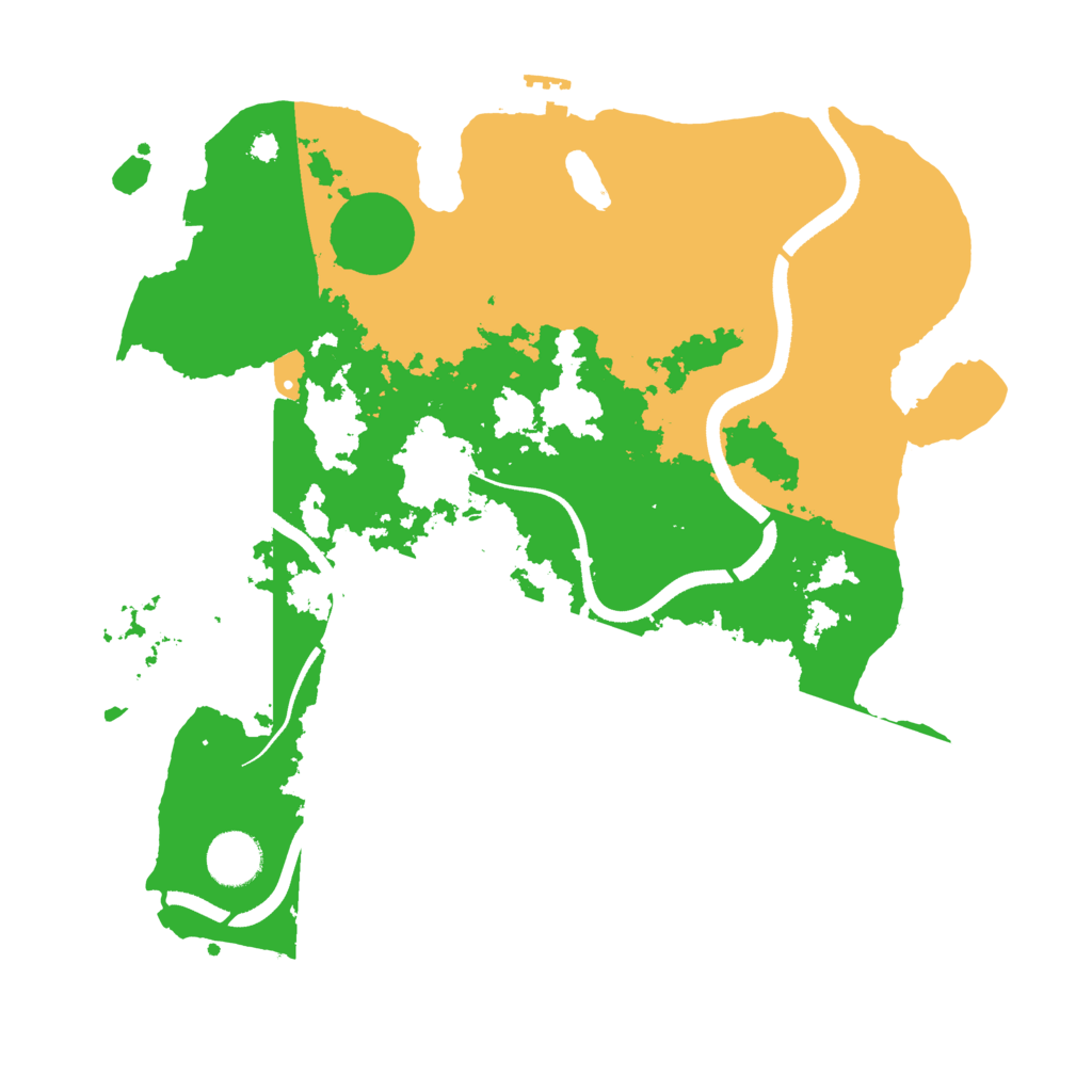 Biome Rust Map: Procedural Map, Size: 3500, Seed: 35234667
