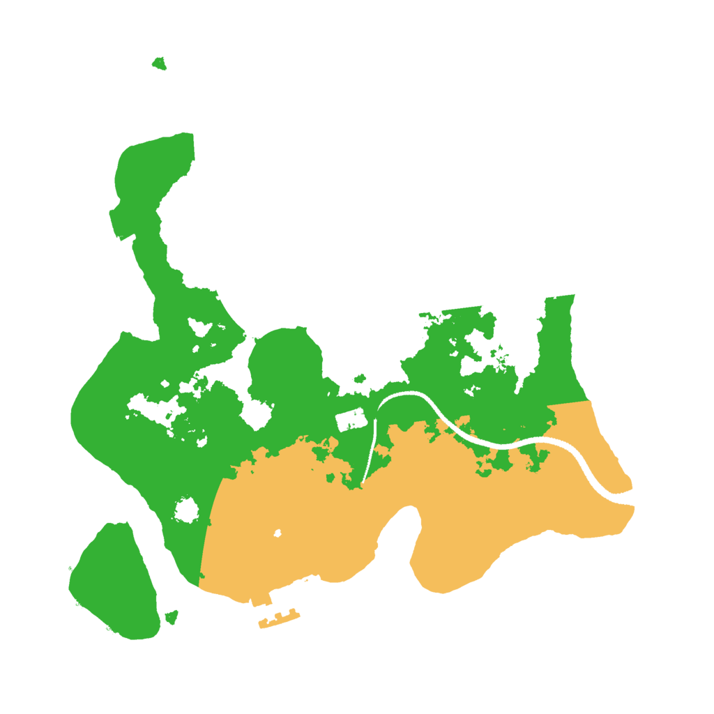 Biome Rust Map: Procedural Map, Size: 2600, Seed: 7878789