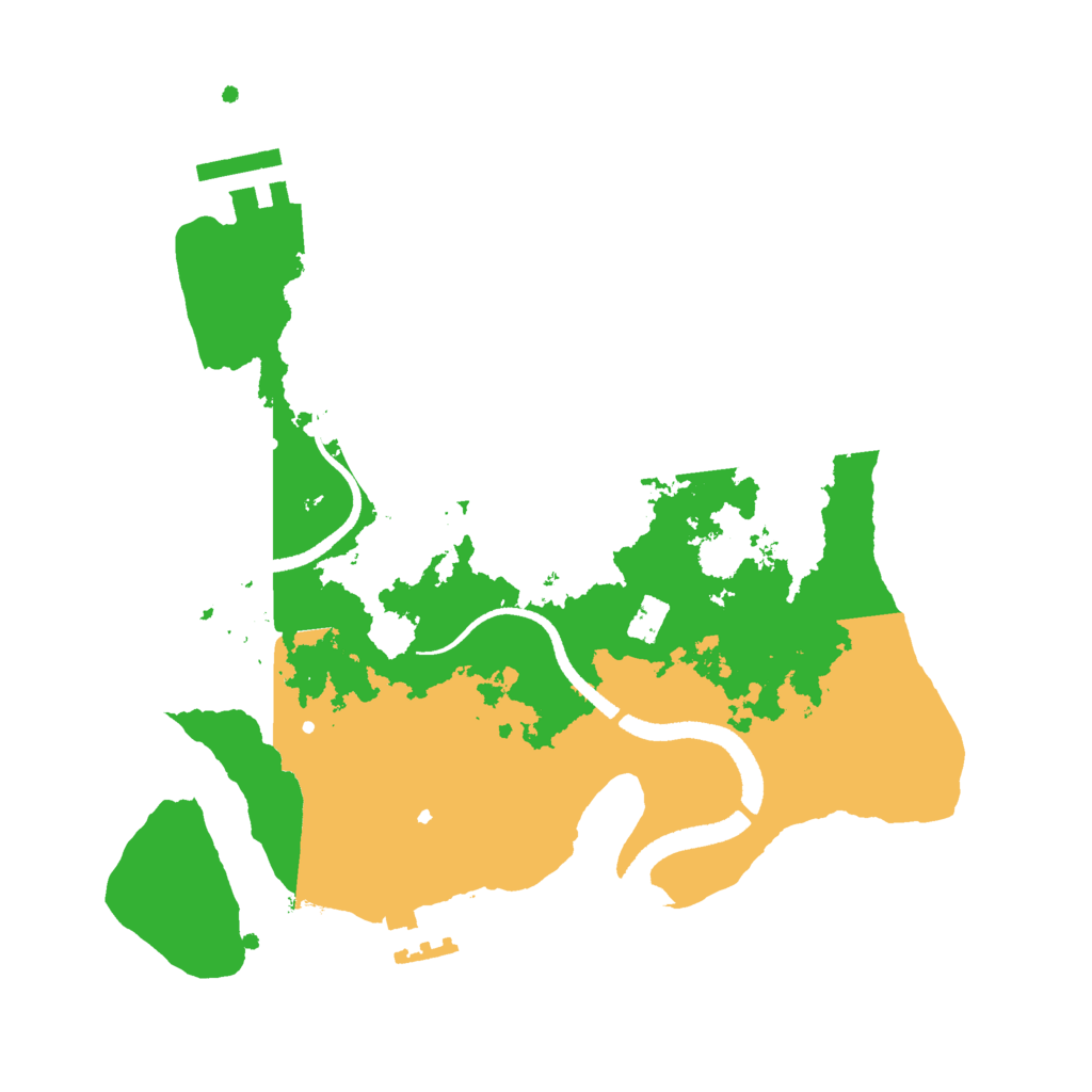 Biome Rust Map: Procedural Map, Size: 2600, Seed: 7878789