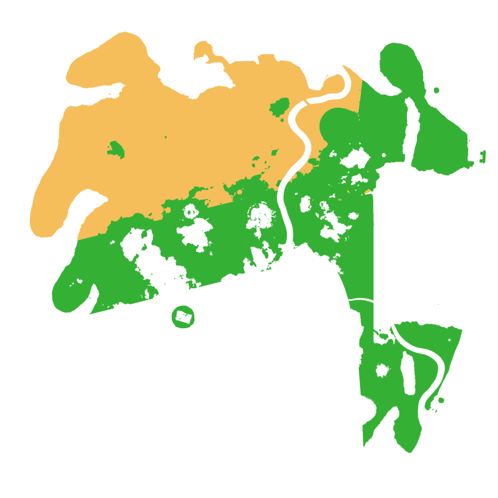 Biome Rust Map: Procedural Map, Size: 3500, Seed: 1070934590