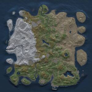 Thumbnail Rust Map: Procedural Map, Size: 4250, Seed: 1808715271, 15 Monuments