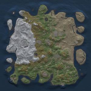 Thumbnail Rust Map: Procedural Map, Size: 4250, Seed: 1808715271, 17 Monuments