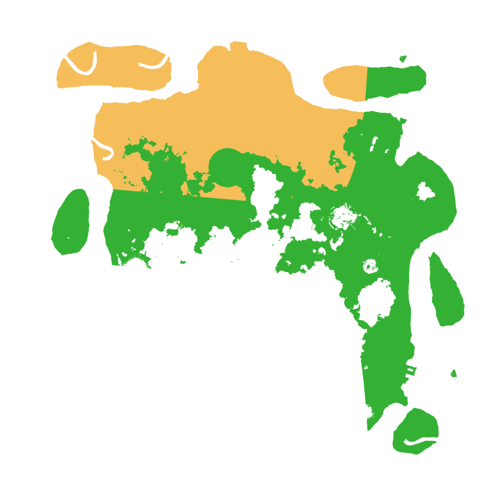 Biome Rust Map: Procedural Map, Size: 3500, Seed: 104056991