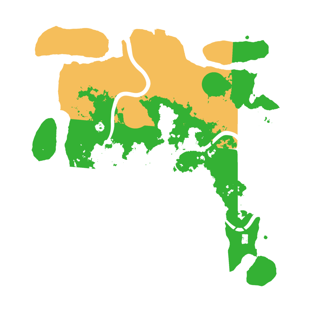 Biome Rust Map: Procedural Map, Size: 3500, Seed: 104056991