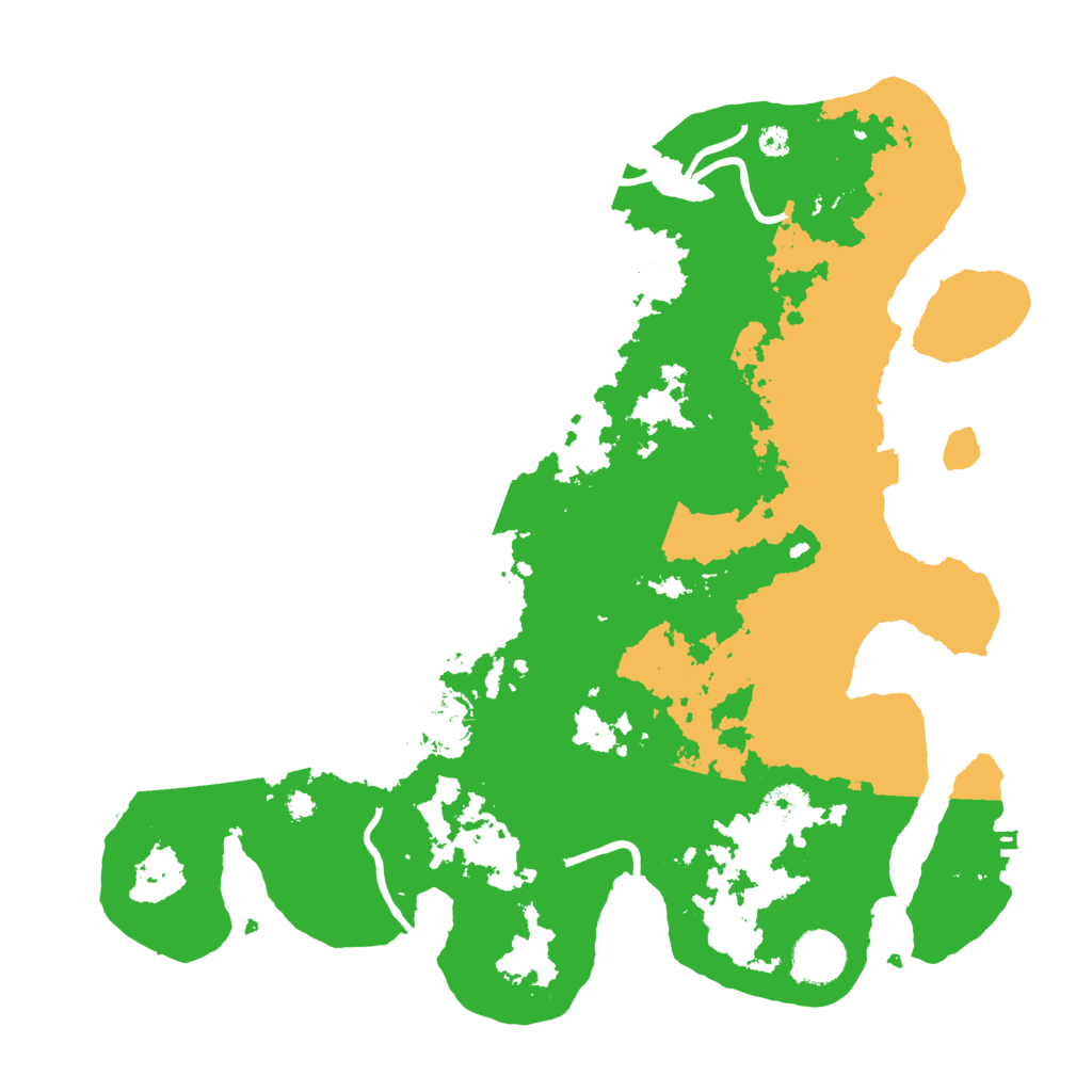 Biome Rust Map: Procedural Map, Size: 3600, Seed: 10508