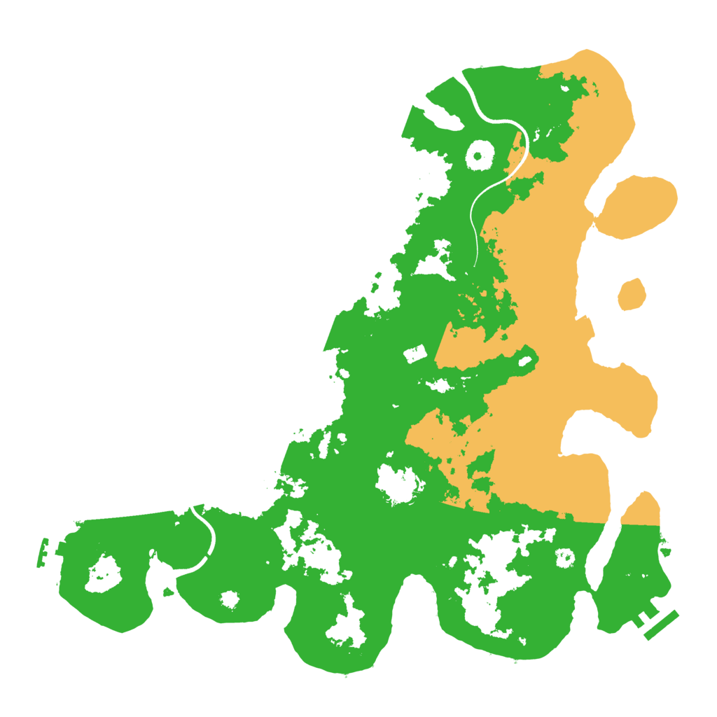 Biome Rust Map: Procedural Map, Size: 3600, Seed: 10508