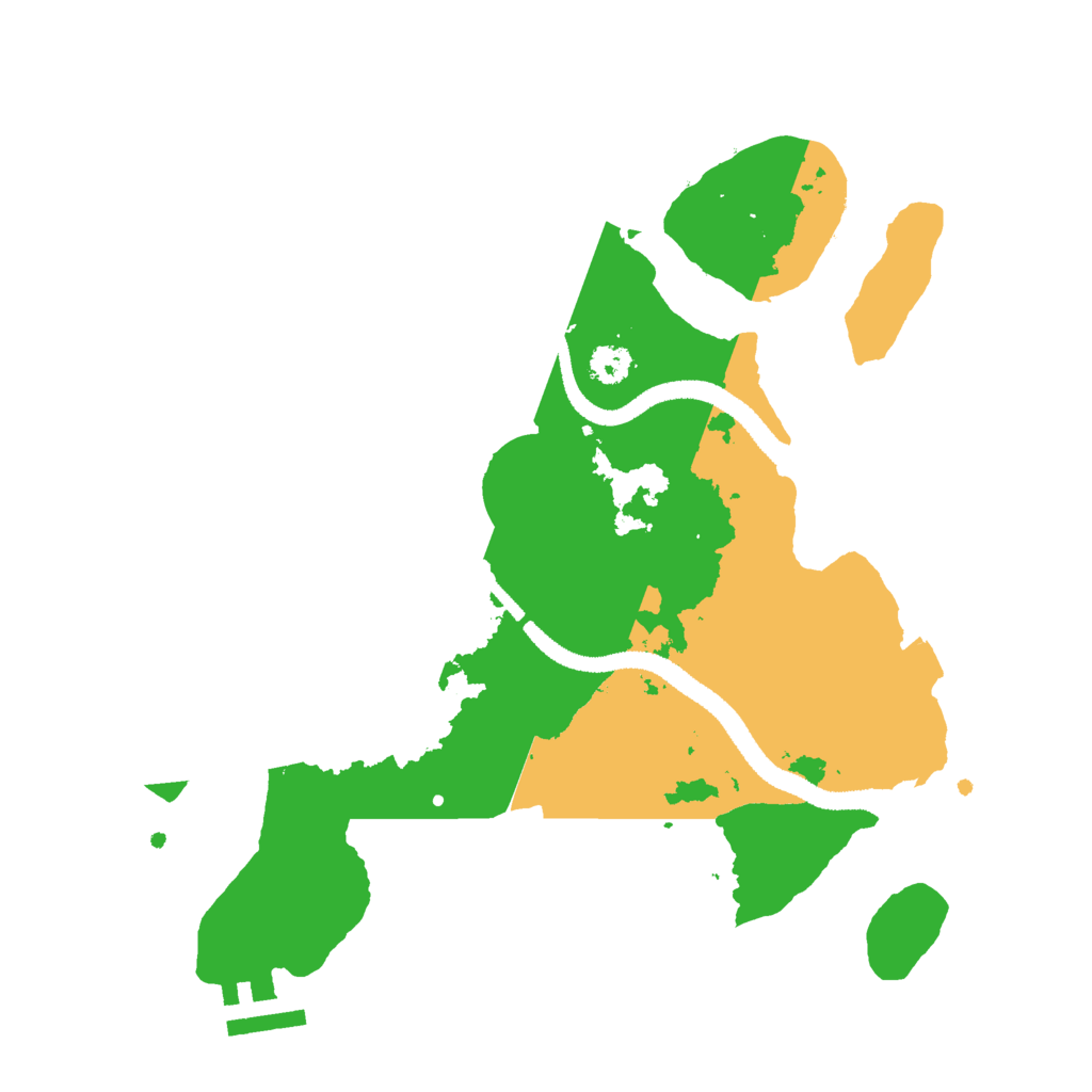 Biome Rust Map: Procedural Map, Size: 2799, Seed: 53555