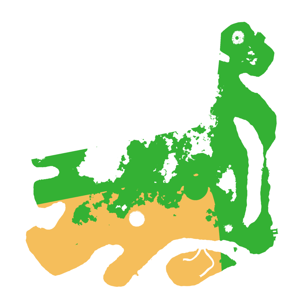 Biome Rust Map: Procedural Map, Size: 3500, Seed: 197574272