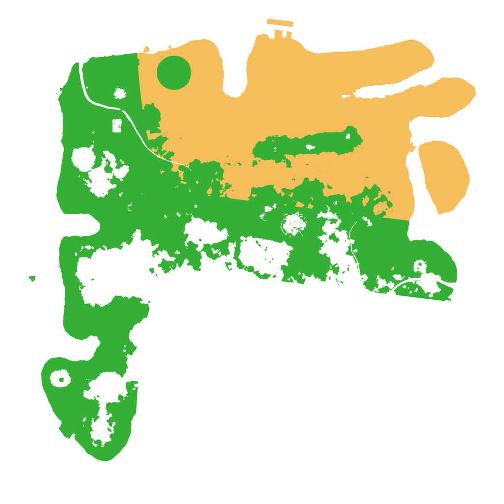 Biome Rust Map: Procedural Map, Size: 3900, Seed: 91642
