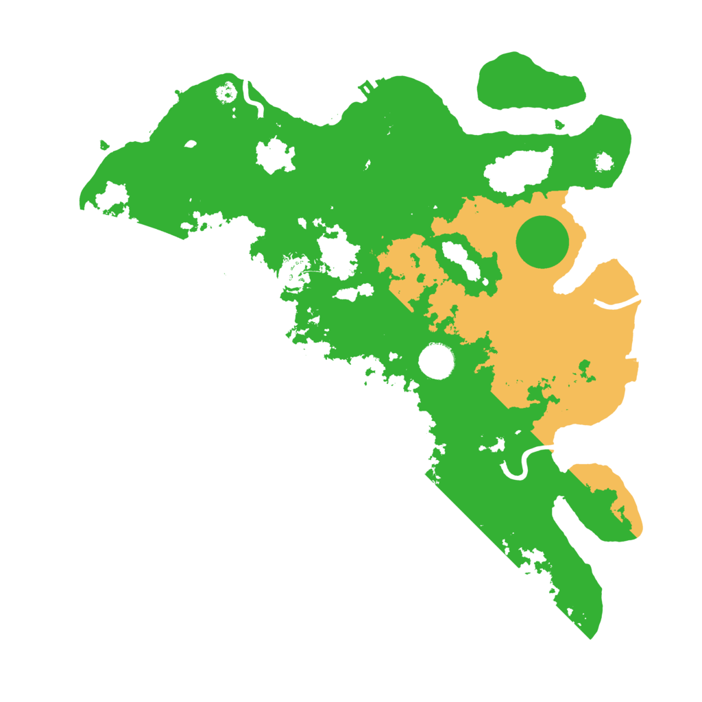 Biome Rust Map: Procedural Map, Size: 3500, Seed: 1025454541