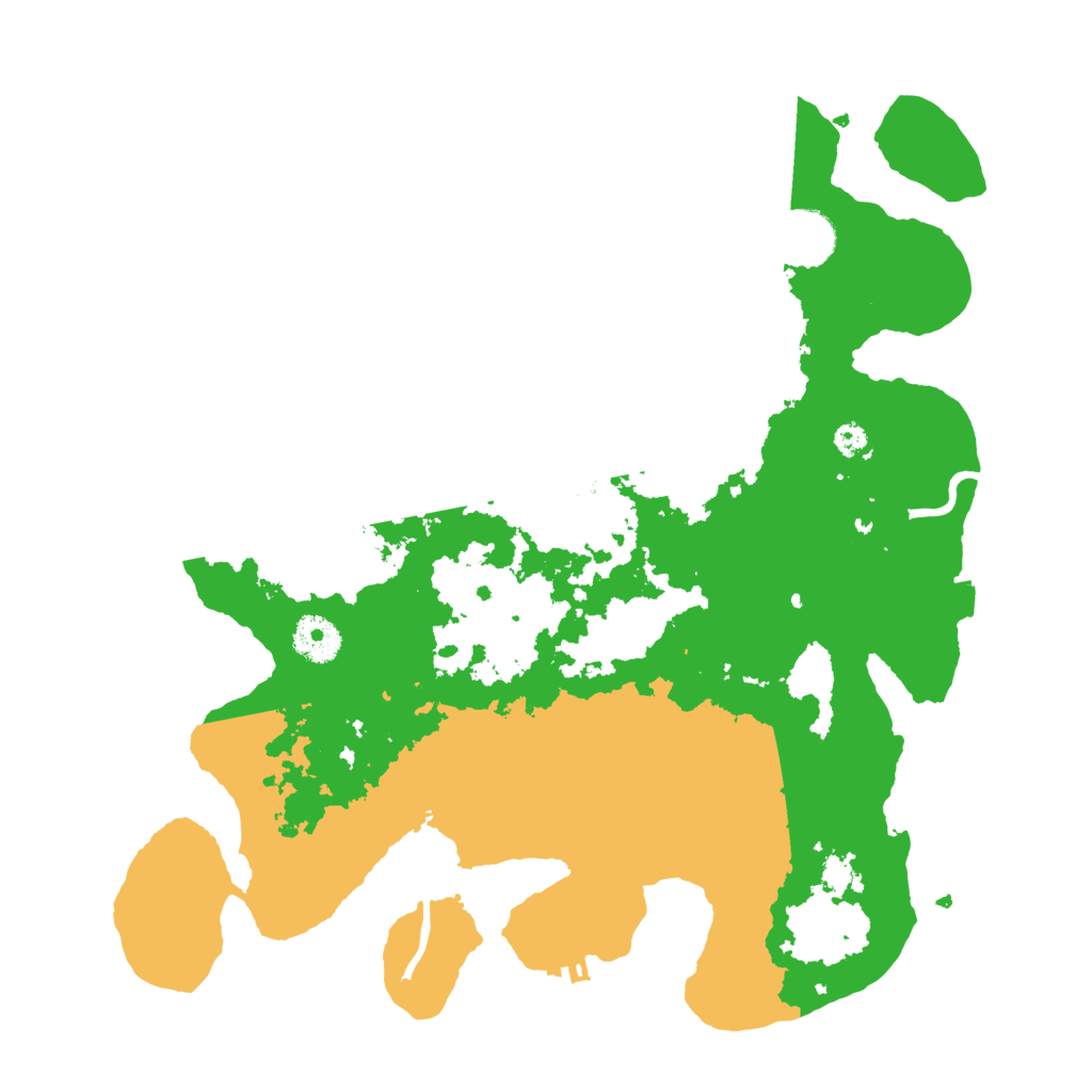 Biome Rust Map: Procedural Map, Size: 3500, Seed: 6191995