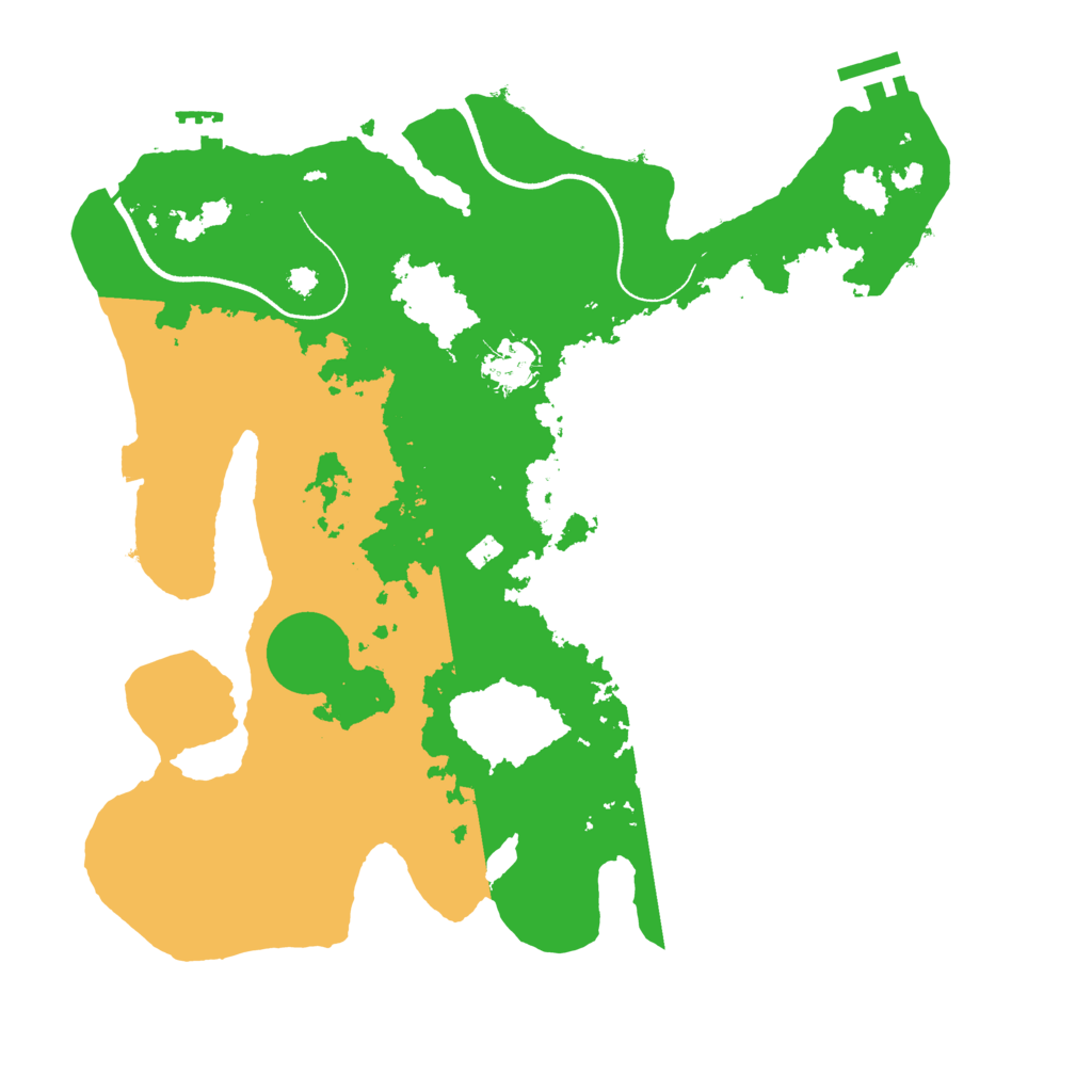 Biome Rust Map: Procedural Map, Size: 3500, Seed: 288421292