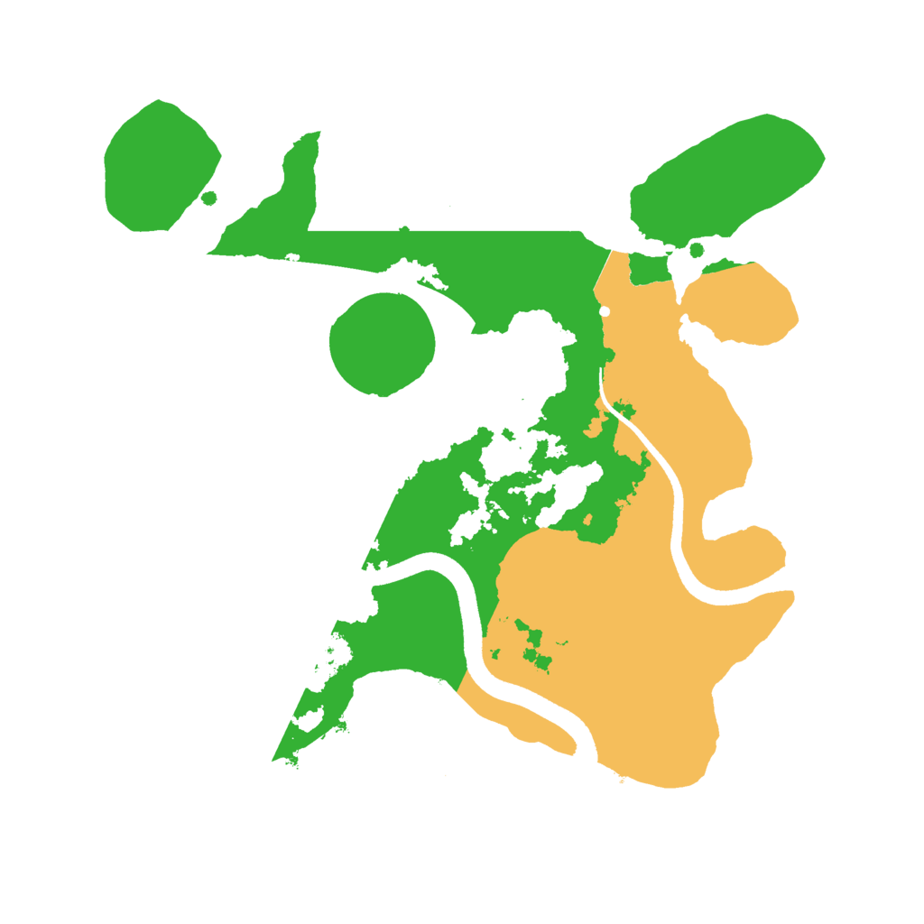 Biome Rust Map: Procedural Map, Size: 2500, Seed: 11388829