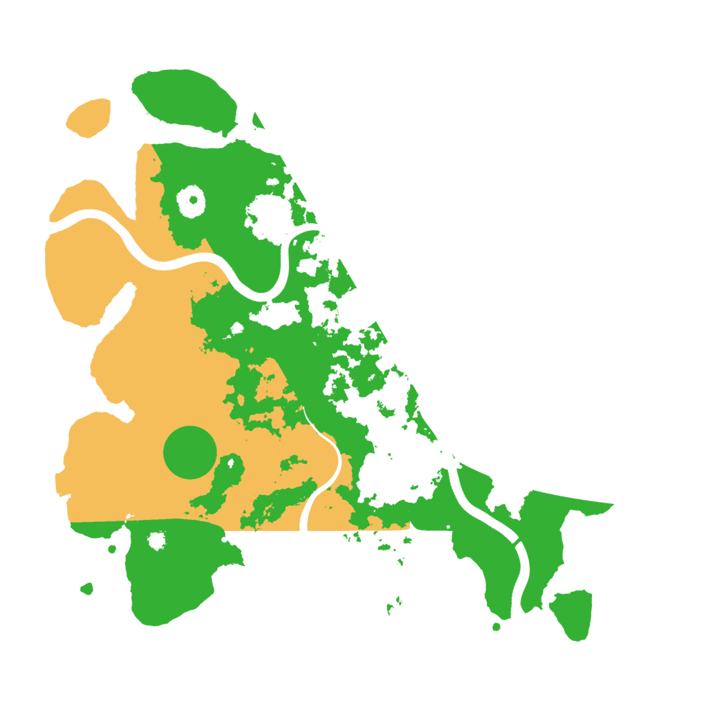 Biome Rust Map: Procedural Map, Size: 3500, Seed: 848889
