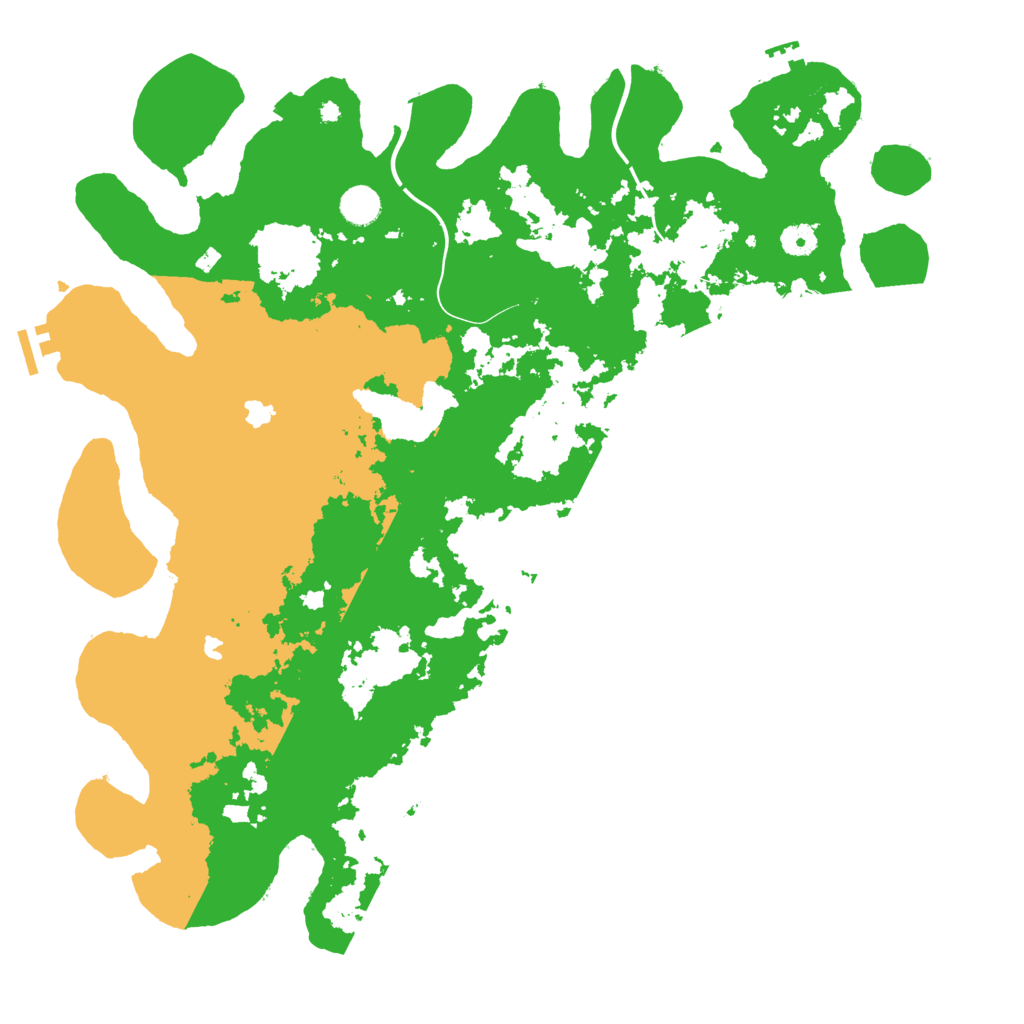 Biome Rust Map: Procedural Map, Size: 4500, Seed: 1382016