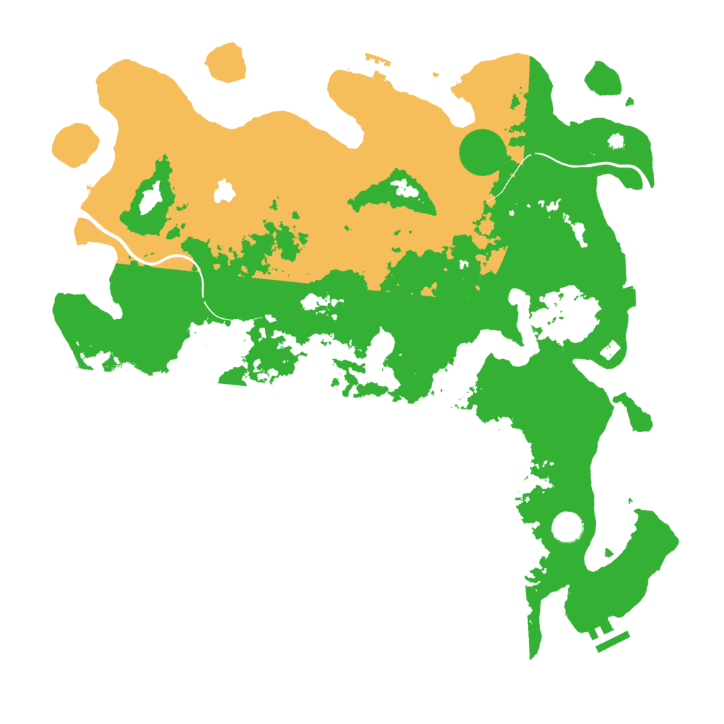 Biome Rust Map: Procedural Map, Size: 4100, Seed: 1223
