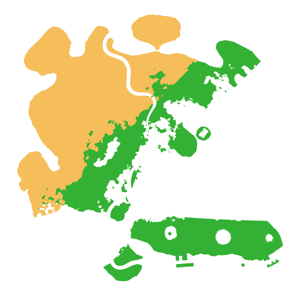 Biome Rust Map: Procedural Map, Size: 3500, Seed: 18665875