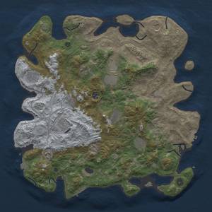 Thumbnail Rust Map: Procedural Map, Size: 4250, Seed: 694700189, 19 Monuments