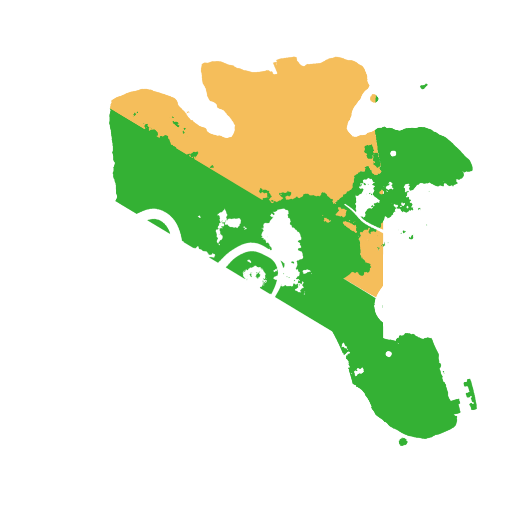 Biome Rust Map: Procedural Map, Size: 2500, Seed: 223464