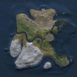 Thumbnail Rust Map: Procedural Map, Size: 2500, Seed: 223464, 8 Monuments
