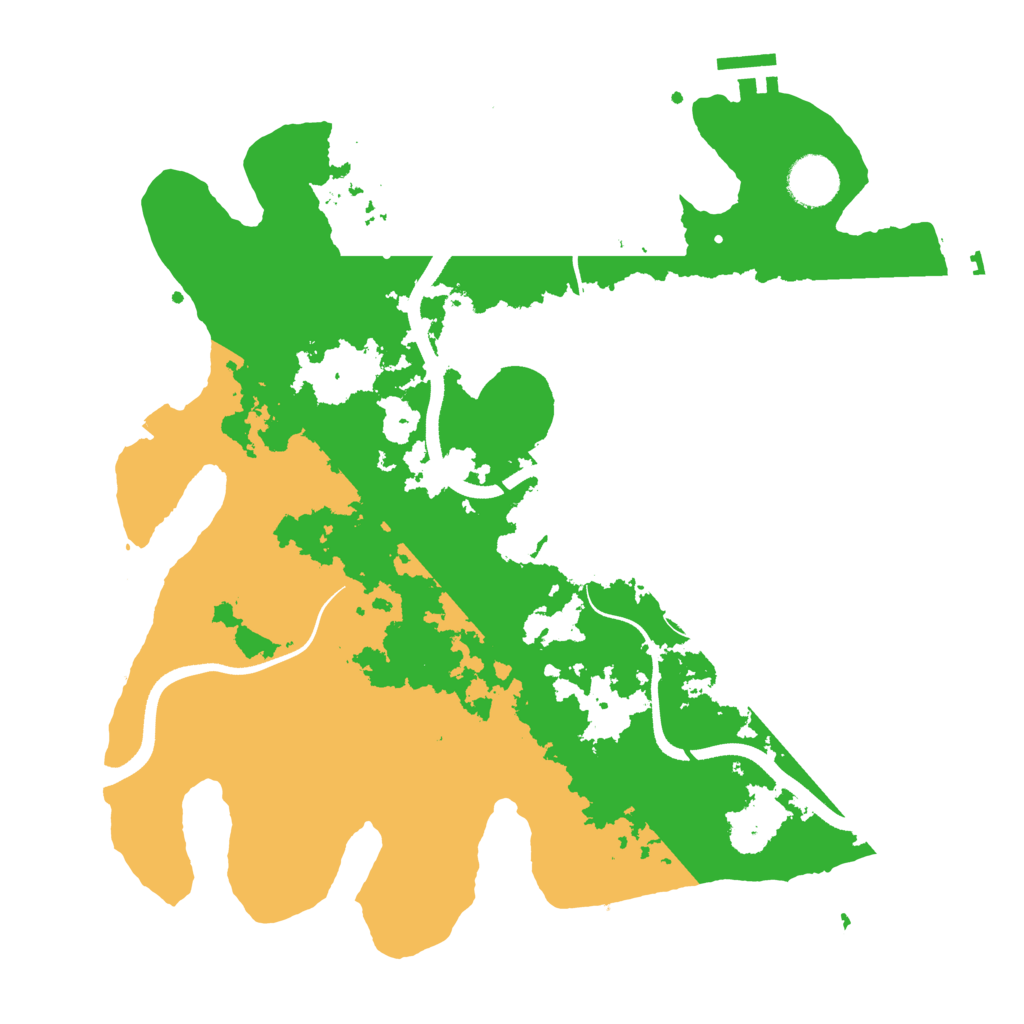 Biome Rust Map: Procedural Map, Size: 3500, Seed: 368079814