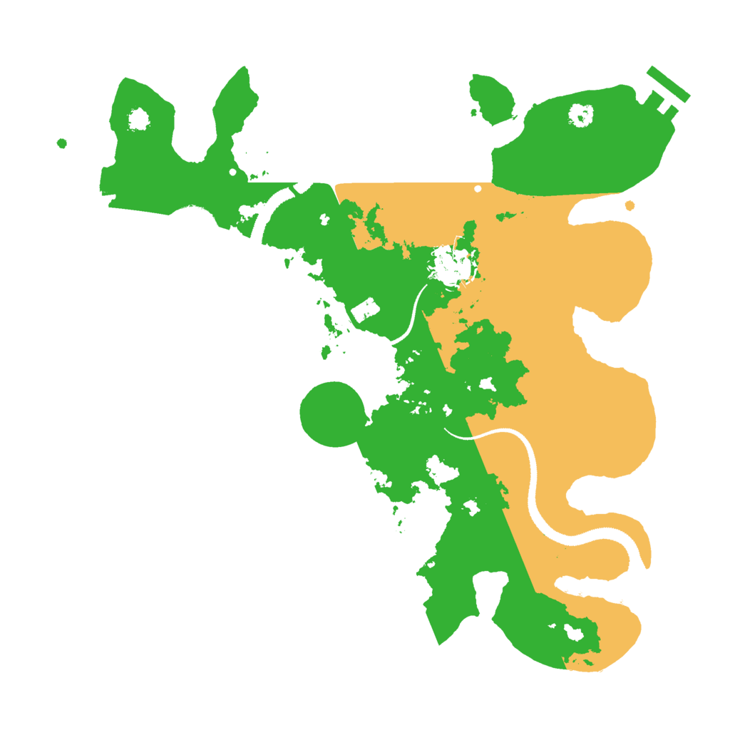 Biome Rust Map: Procedural Map, Size: 3000, Seed: 385279915