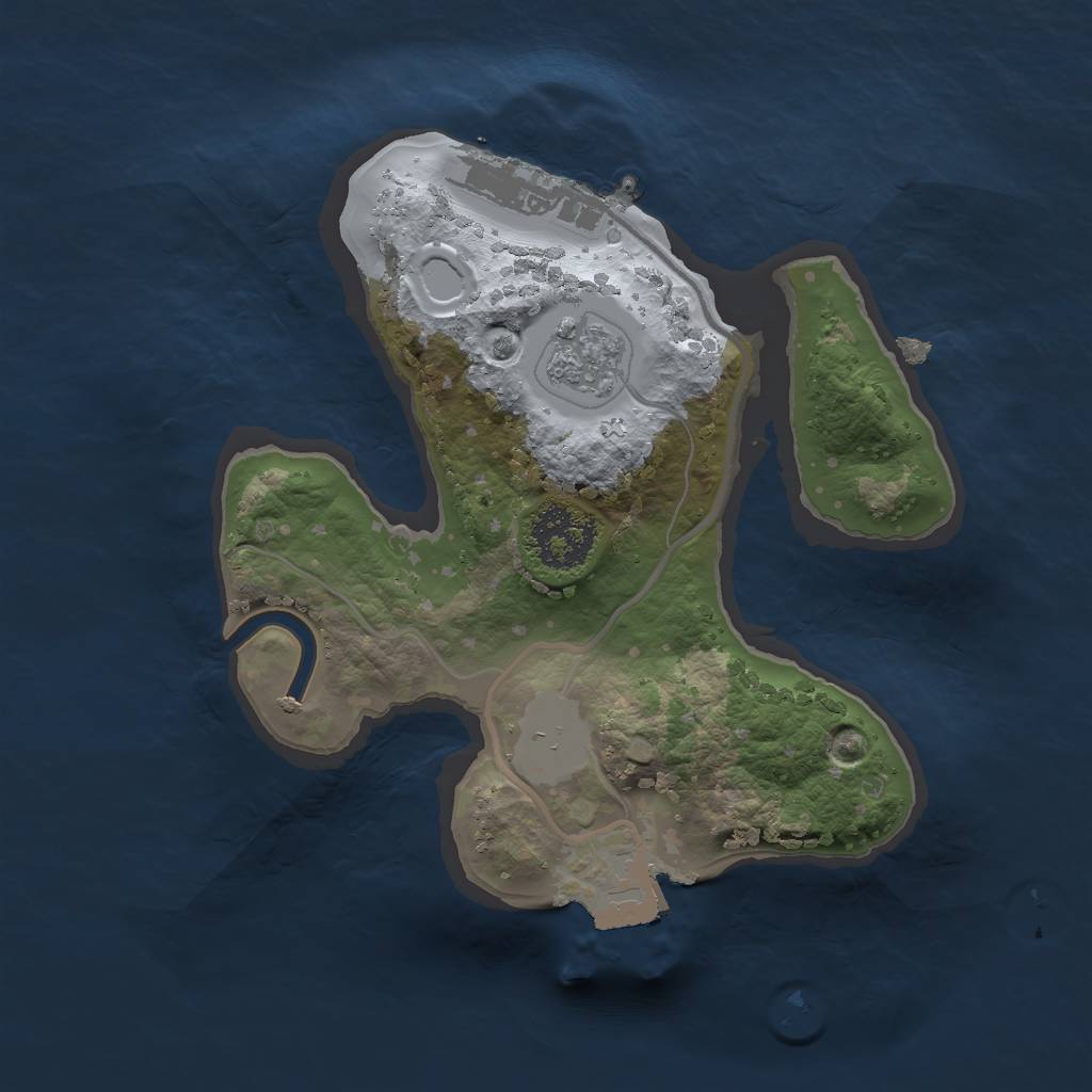 Rust Map: Procedural Map, Size: 1700, Seed: 5511, 5 Monuments