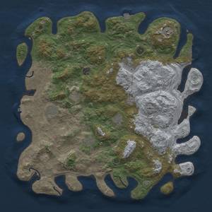 Thumbnail Rust Map: Procedural Map, Size: 4500, Seed: 4082023, 16 Monuments