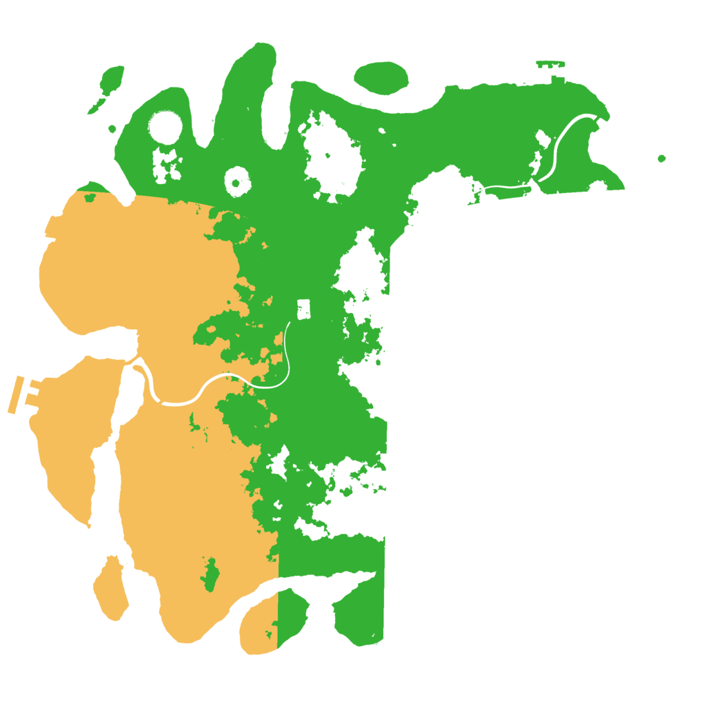 Biome Rust Map: Procedural Map, Size: 3750, Seed: 2105