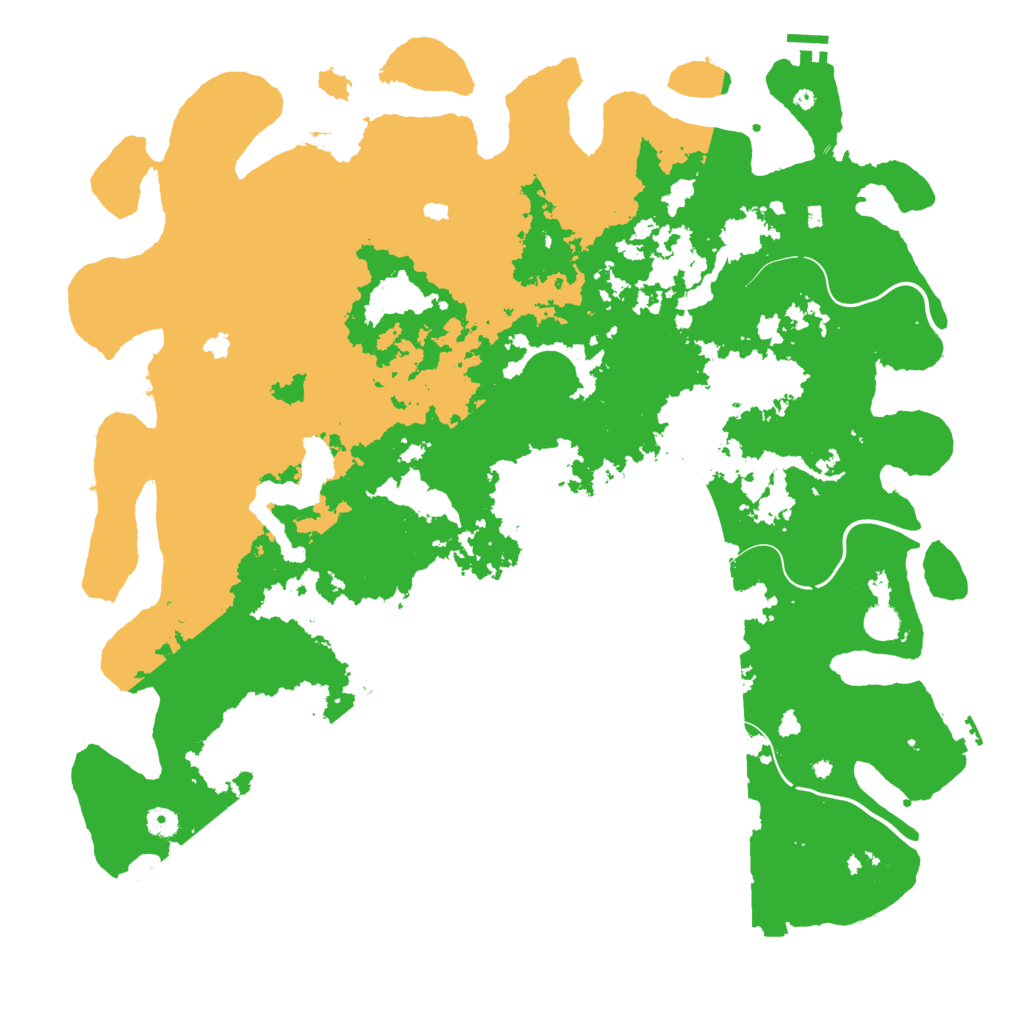 Biome Rust Map: Procedural Map, Size: 5000, Seed: 605685147