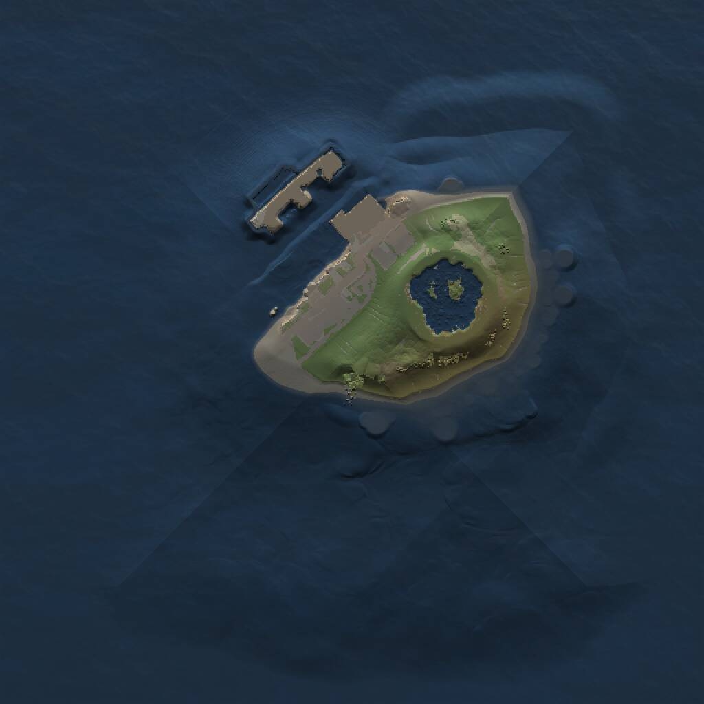 Rust Map: Procedural Map, Size: 1000, Seed: 248067160, 2 Monuments