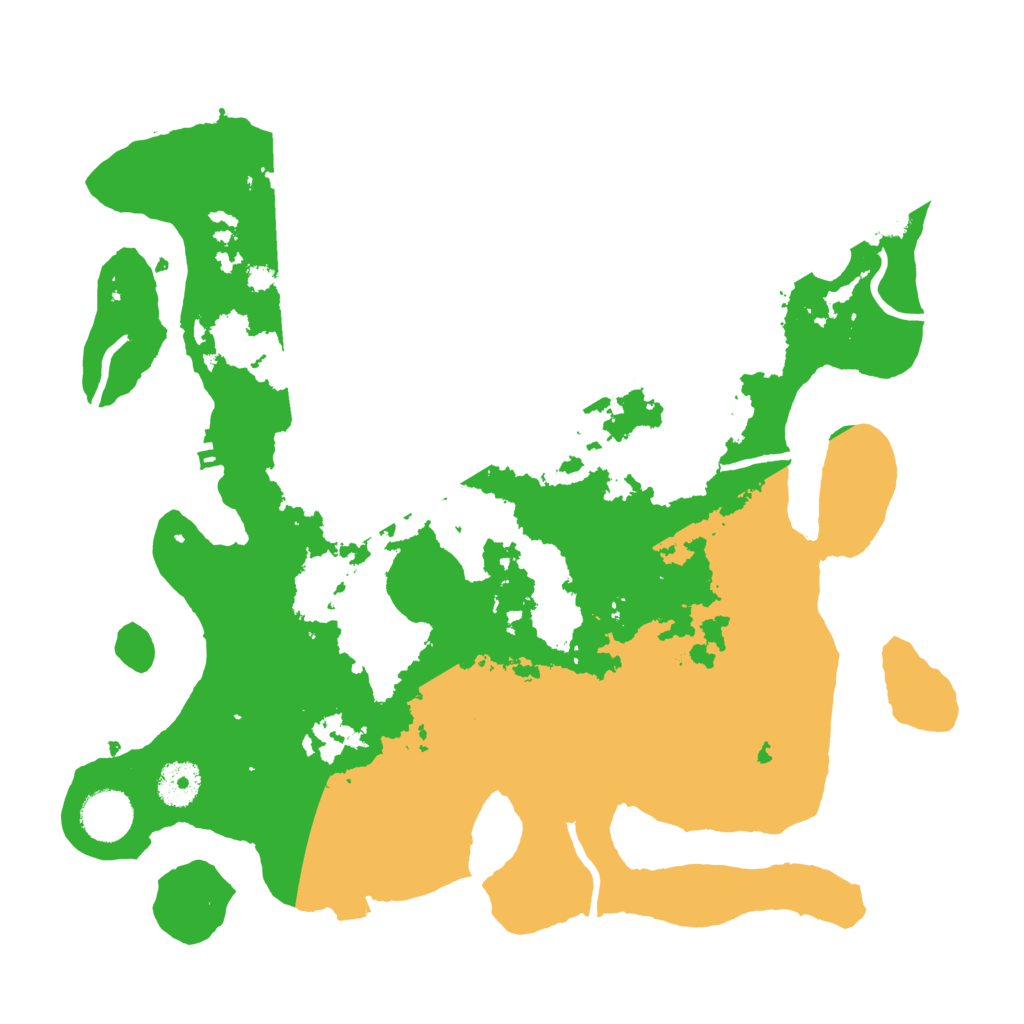 Biome Rust Map: Procedural Map, Size: 3500, Seed: 59570262